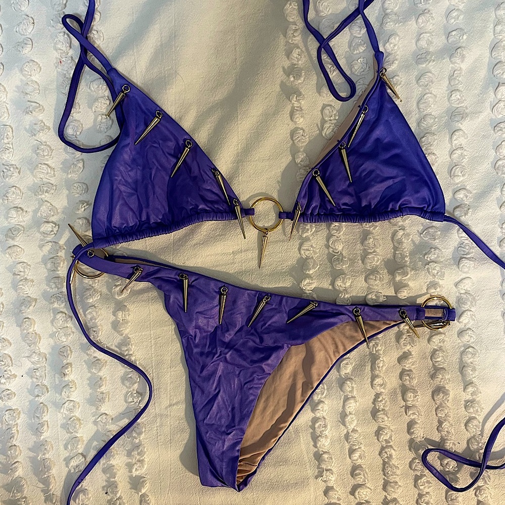 Purple Bikini Gold Hardware *Cheeky*
